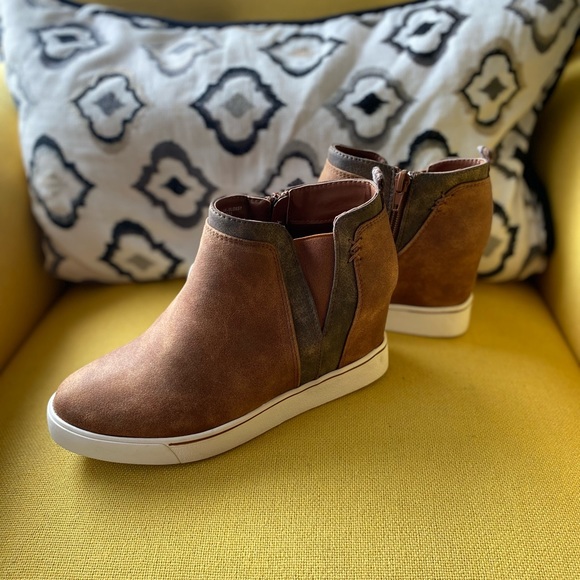 SUGAR brown wedge sneakers - Picture 2 of 9